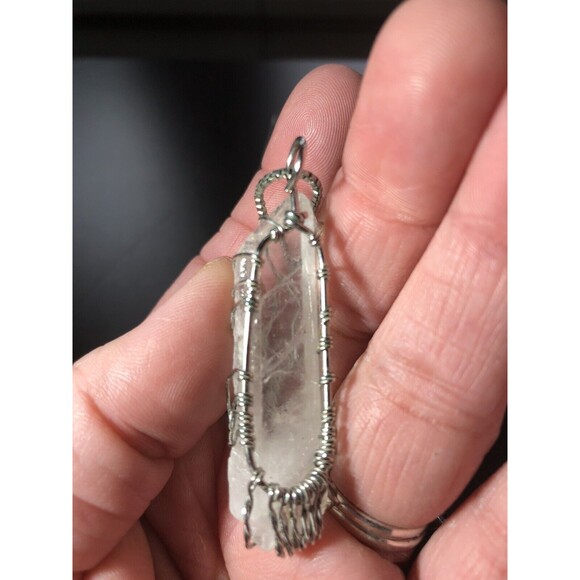 Rock Quartz Stone Tree of life Magic Energy Reiki Amulet Pendant 12 In Necklace - Picture 4 of 7